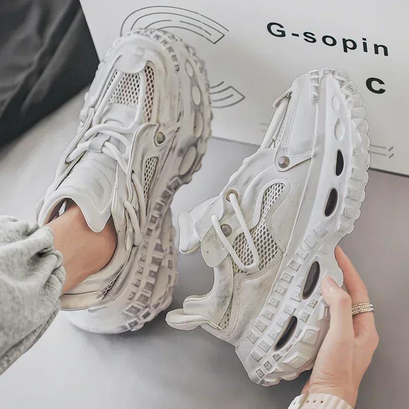 2025 Hot Sale Retro Men's Casual Shoes Shockproof Comfortable Outdoor Running Fitness Training Exercise Sneakers Size 39-44