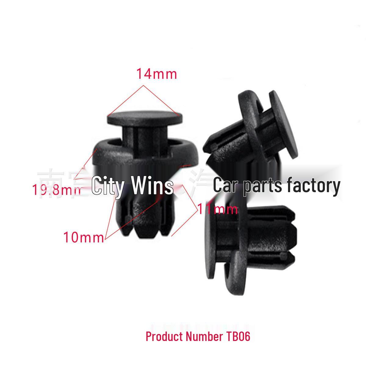 

10mm Clip Buckle for Honda Toyota Front Bumper Decoration 10000 pieces