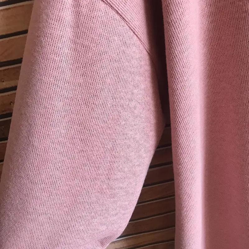 Frühling und Herbst Plus Size Damen Loose Pullover Mittellanges, dickes, langärmliges T-Shirt mit Buchstabendruck