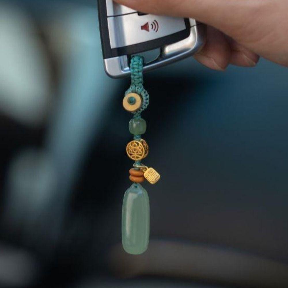 Personality Pendant Key Pendants Tranquility Mobile Phone Chain Creative Car Key Ring  Couple