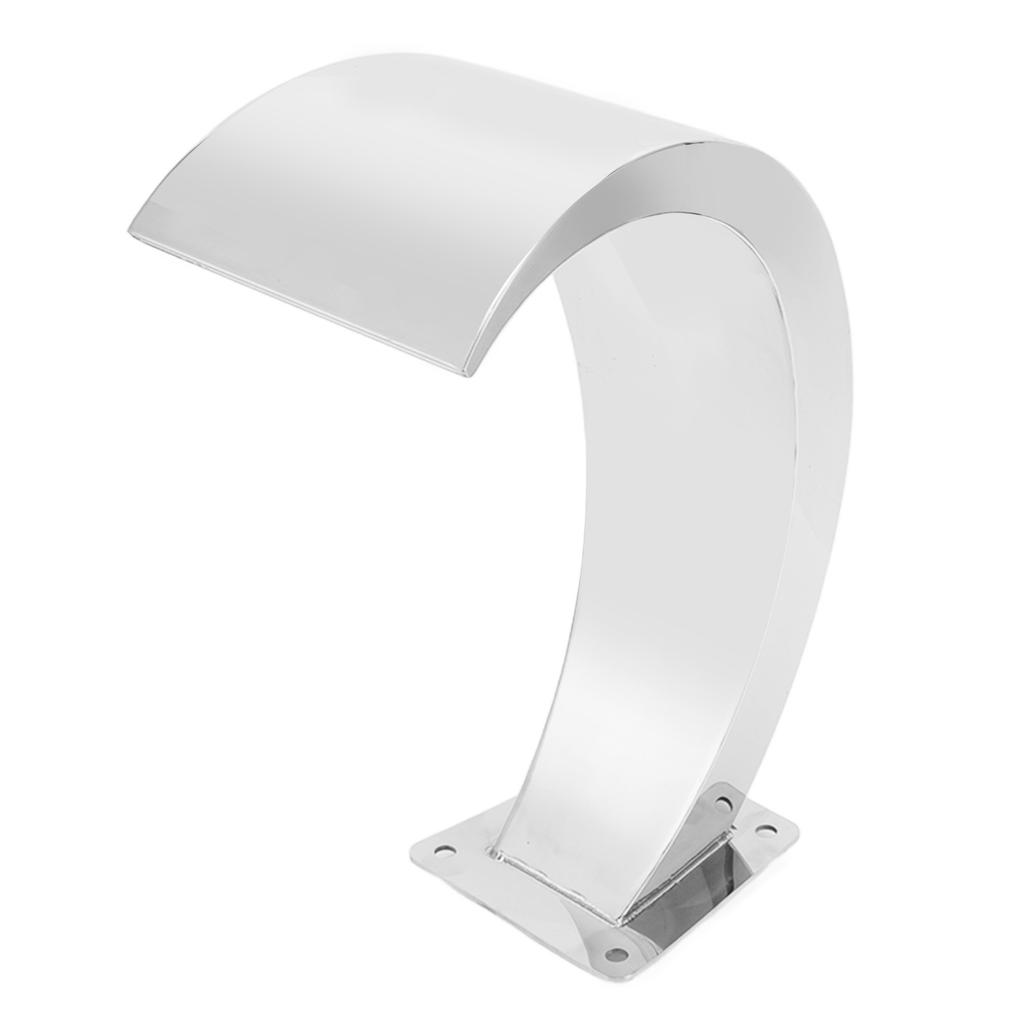 Bazénová vodopádová baterie 304 nerezová ocel obloukový design G1 vnitřní závit bazénová fontána