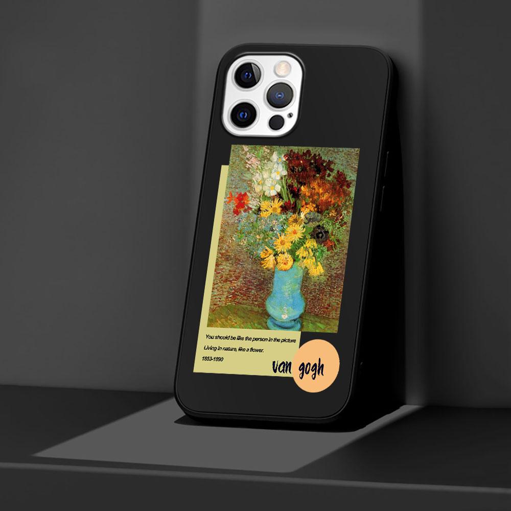Van Gogh Art Case for Apple iPhone 13 14 Plus 11 12 Mini 15 Pro Max 7 8 SE 2020 X XS XR Silicone Soft Phone Cover