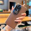 For Vivo V31 5G/V40 Pro/V50/V50 Pro/V60/X200 FE Case Lychee Pattern Leather Metal Alloy Camera Frame Protection Back Case Cover