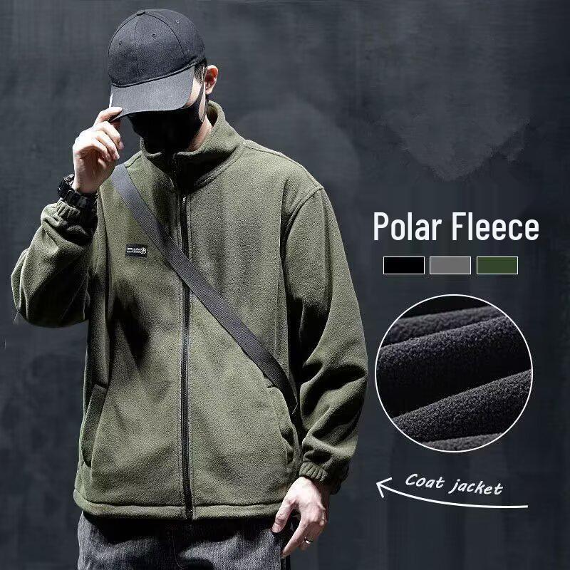 Men's Trendy Lambswool Cotton Jacket - American Casual Autumn/Winter 2024 Retro Outerwear