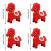 Fluffy Cartoon Steed Doll Chinese Style Zodiac Pony Figurine Plush Horse Doll  Birthday Gift