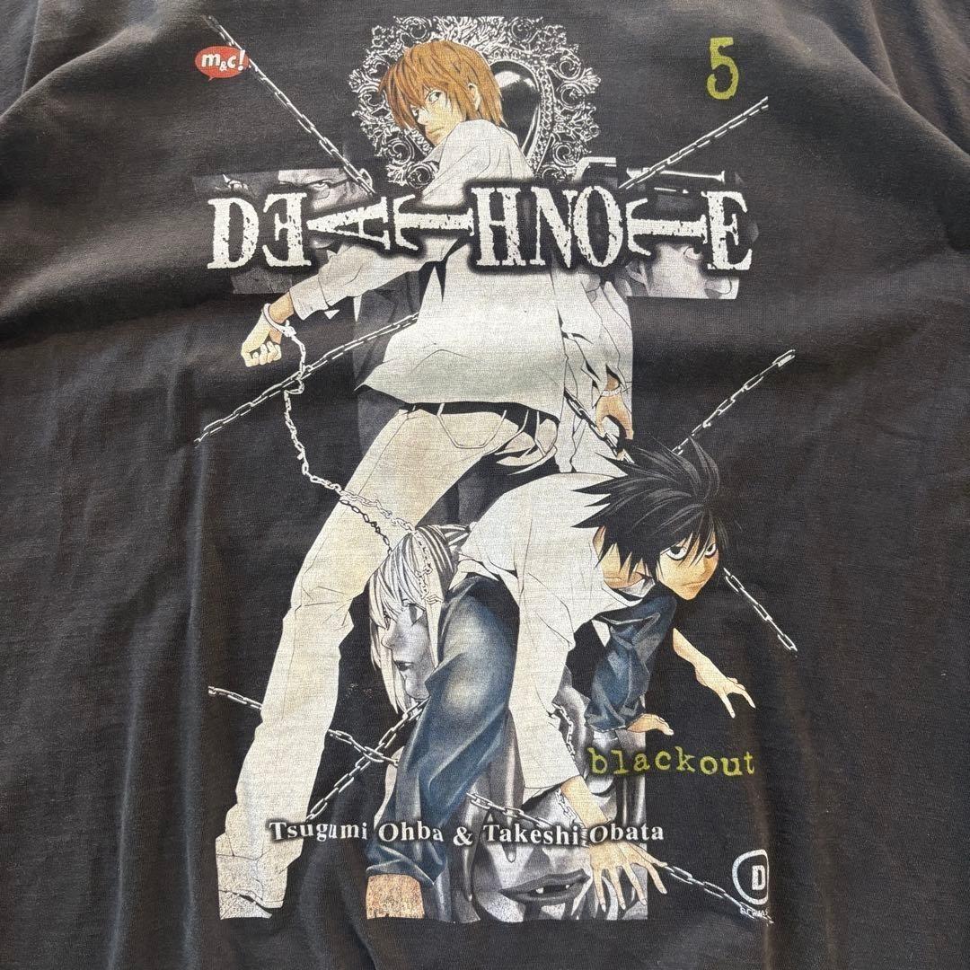 Death Note Manga T-shirt black 2000s anime movie reprint AN63222 XXL