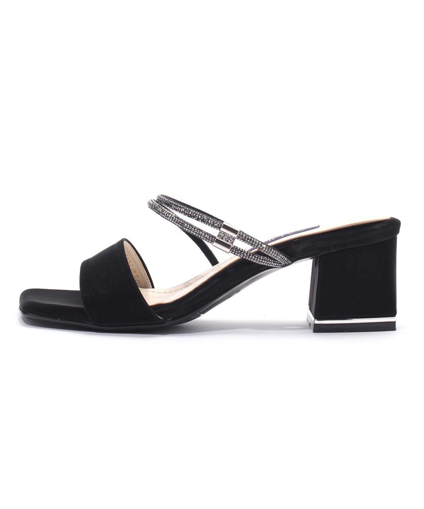 Saera Square Toe Cubic Double Strap Mule K56S003 (A Type)