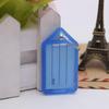PP Plastic Transparent Flip-Top Keychain for Labeling and Numbering