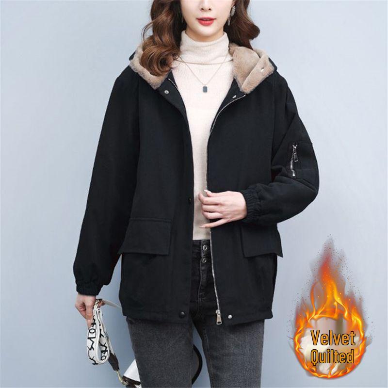 Eleganter Winterparka 2025: Schlankmachende Baumwolljacke für Damen, für mittleres Alter und Senioren