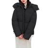 Ladies' Fashionable Solid Color Long Sleeved Loose Warm Hooded Jacket