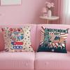 classic holiday Independence Day Cushion Cover Soft  EasyWash Pillow Case  Versatile for Couch Bed Travel and Office