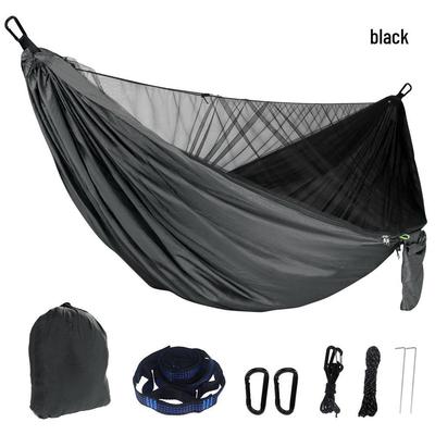 Quick-Open Mosquito Net Hammock: Outdoor Camping with 210T Nylon and Encrypted Mesh
