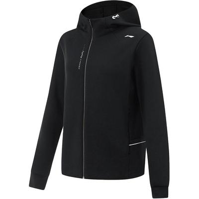 Li Ning Kapuzenjacke Einfarbig Bequem Vielseitig Lässig Schlicht Sportlich Reißverschlussjacke Damenjacken AFDVA60-1