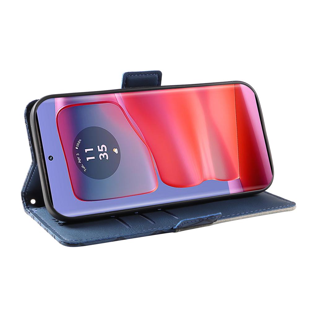 For Motorola Edge 50 Pro 5G Case Rhombus Splicing Color Leather Phone Cover