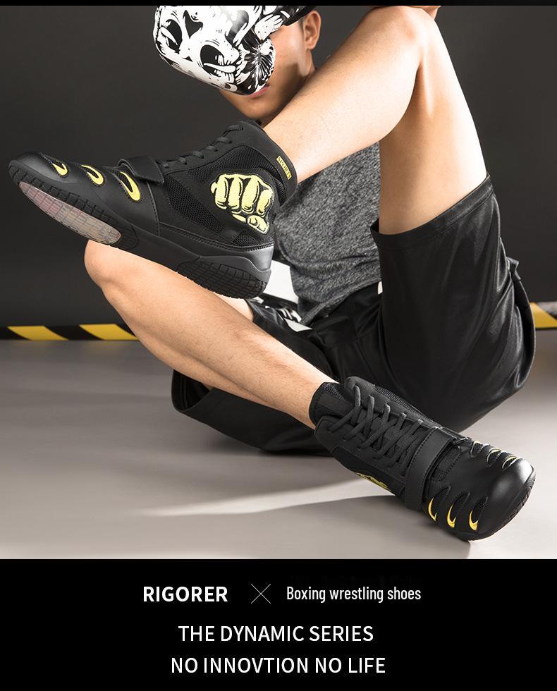 Unisex Non-slip Boxing and Wrestling Shoes - Lightweight, Wear-resistant, Anti-fall Design