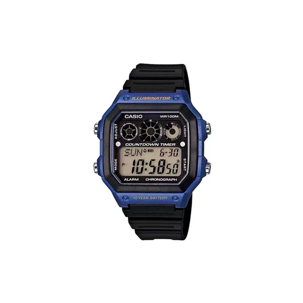 CASIO Custom Collection Quartz Movement Watch Men's Watches Black Dial AE-1300WH-2A(Watch5--)