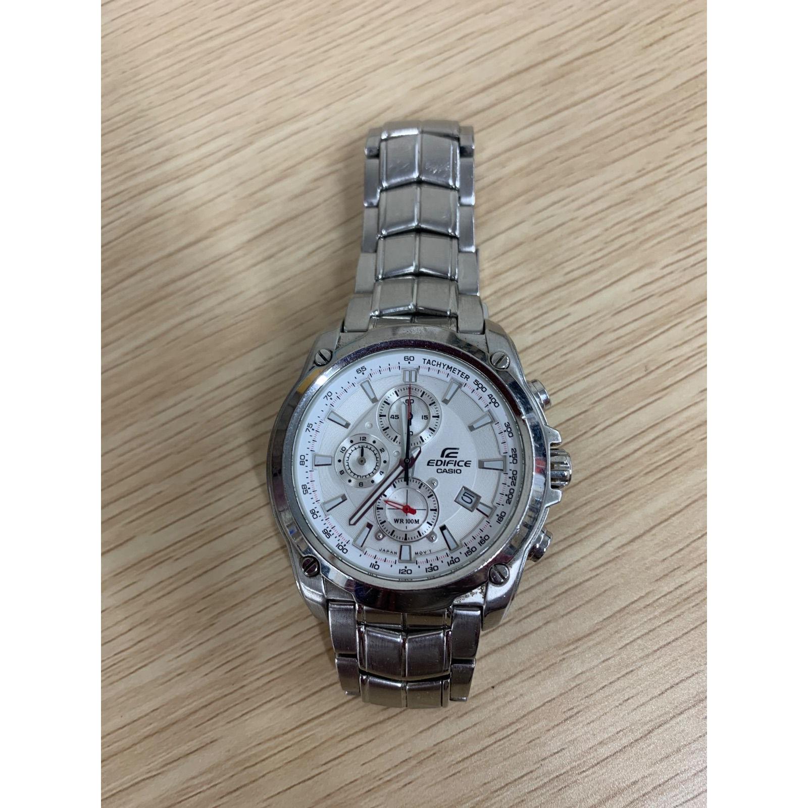Used % [Real item] EDIFICE CASIO Casio chronograph wristwatch [Watch 3] [9]