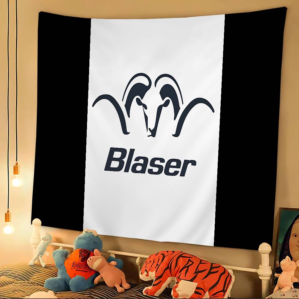 Blaser Logo Tapestry Art Printing Japanese Wall Tapestry Anime Wall Hanging Home Decor