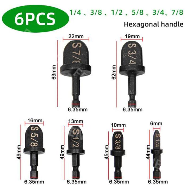 5 In 1 Copper Tube Expander Pipe Expander Dril Electric Repair Support Swaging Tool Drill Bit Expander Flaring Tool