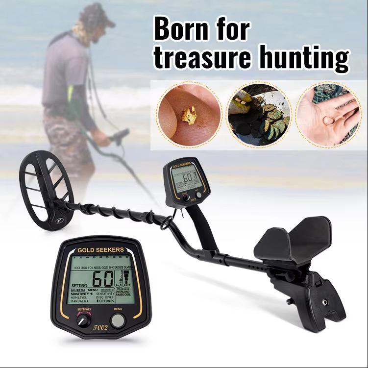 Archaeological Handheld Gold Detector with Smart LCD and 6x11" Waterproof Coil