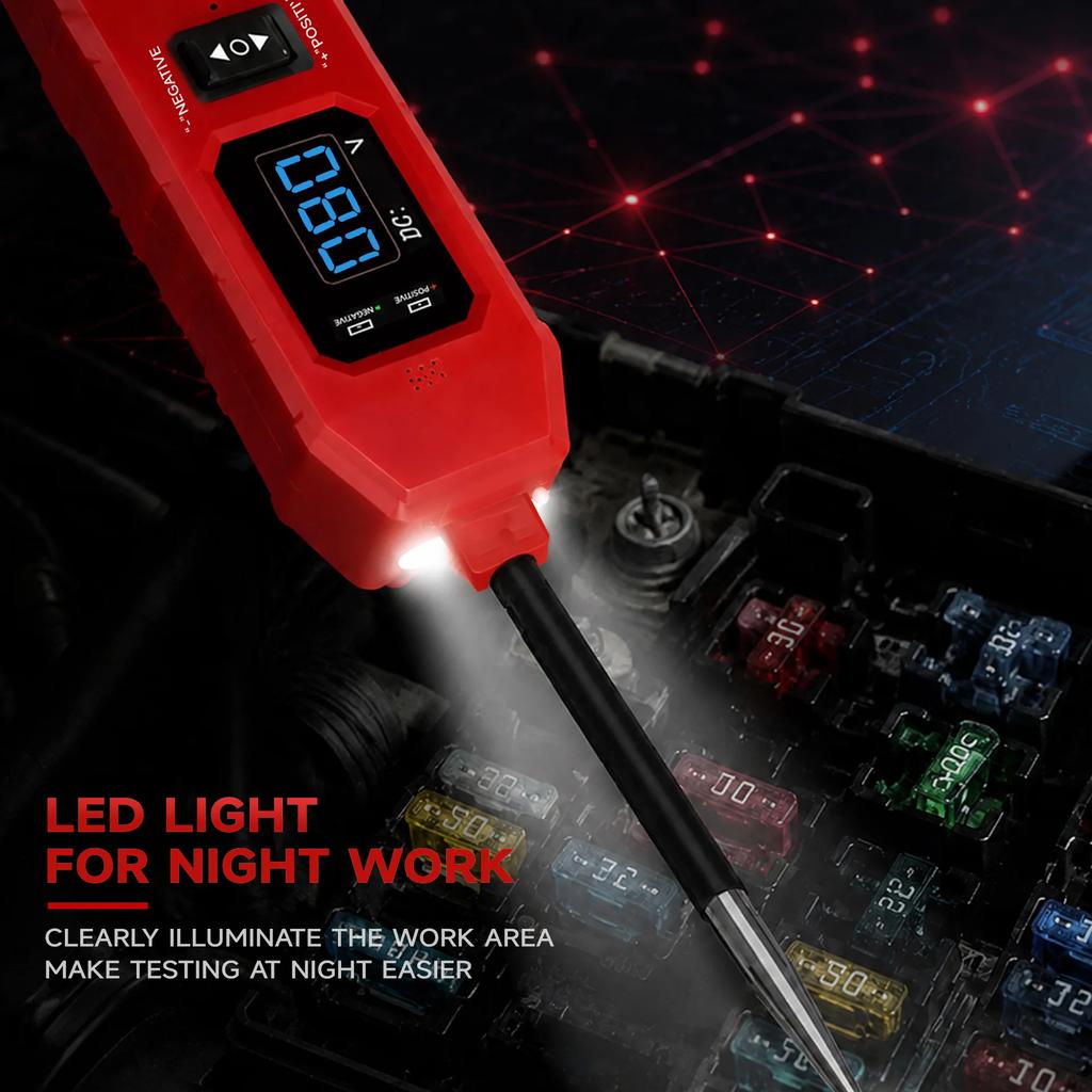 DW833 2 IN 1 Automotive Circuit Tester Automotive Relay Tester LED Display Universal 12V /24V Automotive Electronic Relay Test