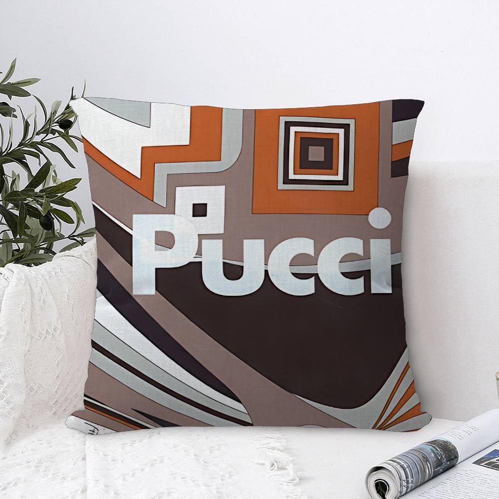 

E-Emilios P-PucciS Personalized Pillow Dust Cover Bedroom Kids Party Decoration Pillowcase Birthday Children Gift 12x12Inch
