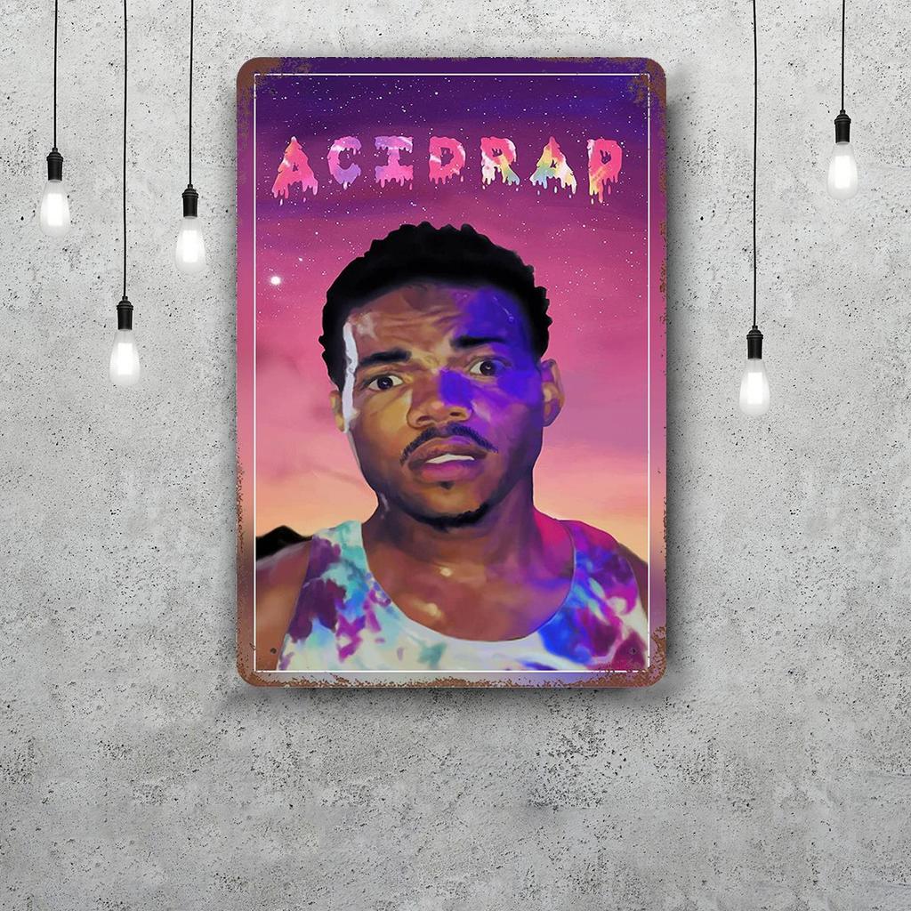 Chance the Rapper Classic Poster Rusty Metal Plaque Retro Decorative Plate Bar Man Cave Garage Club Metal Sign Wall Decoration