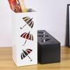Metal Square Umbrella Stand and Storage Organizer for Newspapers, Dried Flowers, Fishing Gear, and Hiking Poles