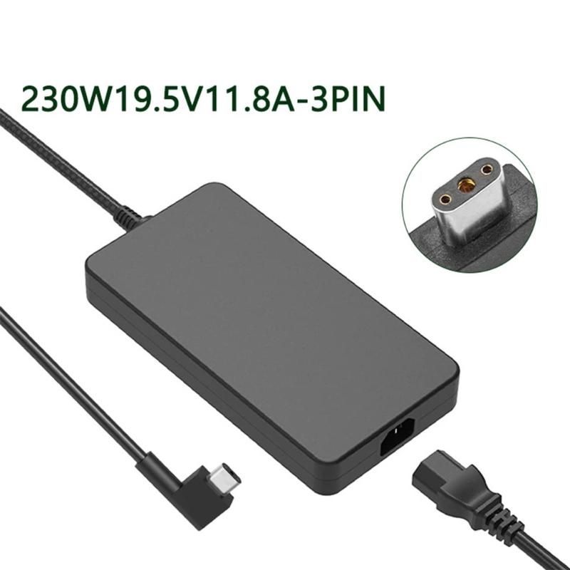 230W Power Supply Charger 19.5V 11.8A for    17/4K Laptop and   15 Laptop Power Supply Adapter