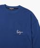 PROTAGON Hand Writhing Logo Long-Sleeved Tee (Blue)