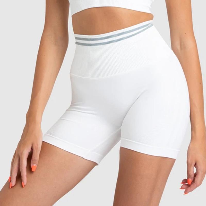 JYL High Waist Hip Lifting Yoga Shorts Safety Casual Pants S морская ракушка