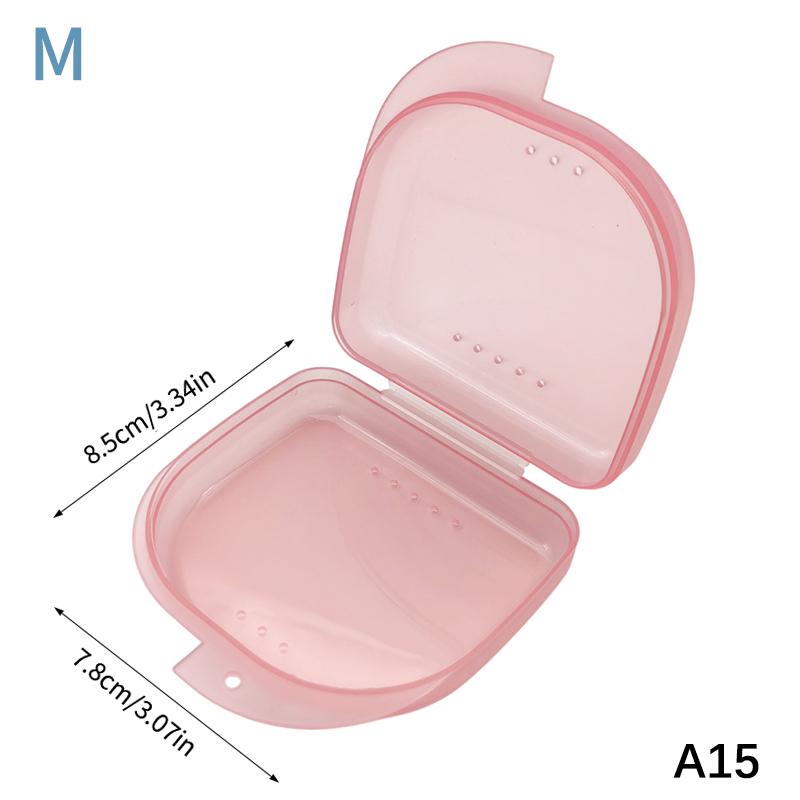 1Pcs Colorful Dental Braces Retainer Case Denture Tray Box Vent Holes Mouth Guard Aligner Braces Denture Box