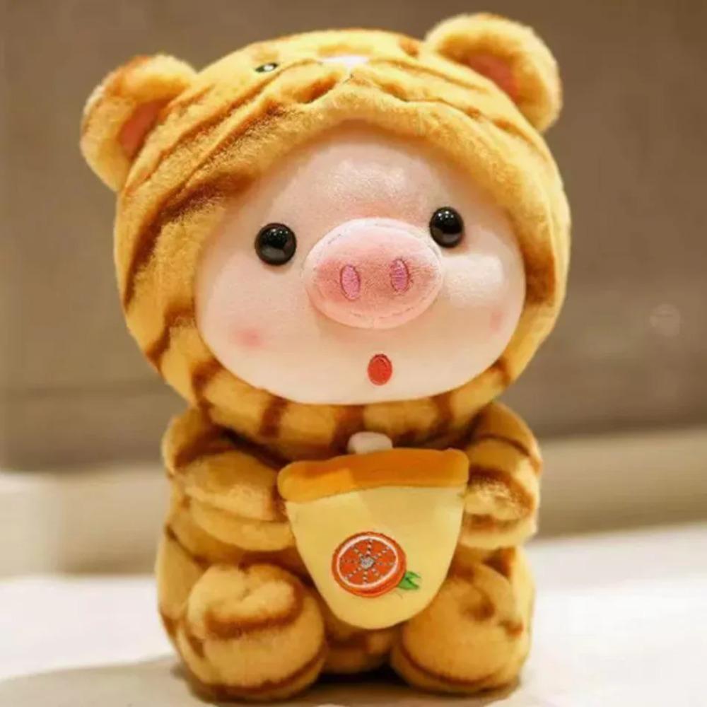22cm Plush Lulu Pig Toys Pink Animal Stuffed Plush Cartoon Toys for Boys Girls Birthday Christmas Gifts