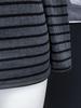 Autumn Winter Off-Shoulder Striped Long-Sleeve Bodycon Y2K Dress