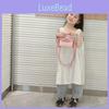 Stylish Korean Children's Mini Shoulder Bag With Trendy Color Block Design For Kids