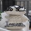 Wabi-sabi Style Pillow Case, Bohemian Style Tufted Tassel Pillow, Cushion Cushion Cover, Sofa B&B Hotel Pillow