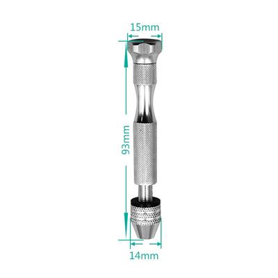 Aluminum Alloy Rotary Pin Vise Screwdriver Hand Drill Chuck Watch Repair Tool Watchmaker Jewelry Punching Hand Tools