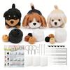 Needle Felting Kit for Beginners - 12PCS Wool Doll Making Set with Mat & Tutorial, DIY Craft Gift for Animal Lovers
