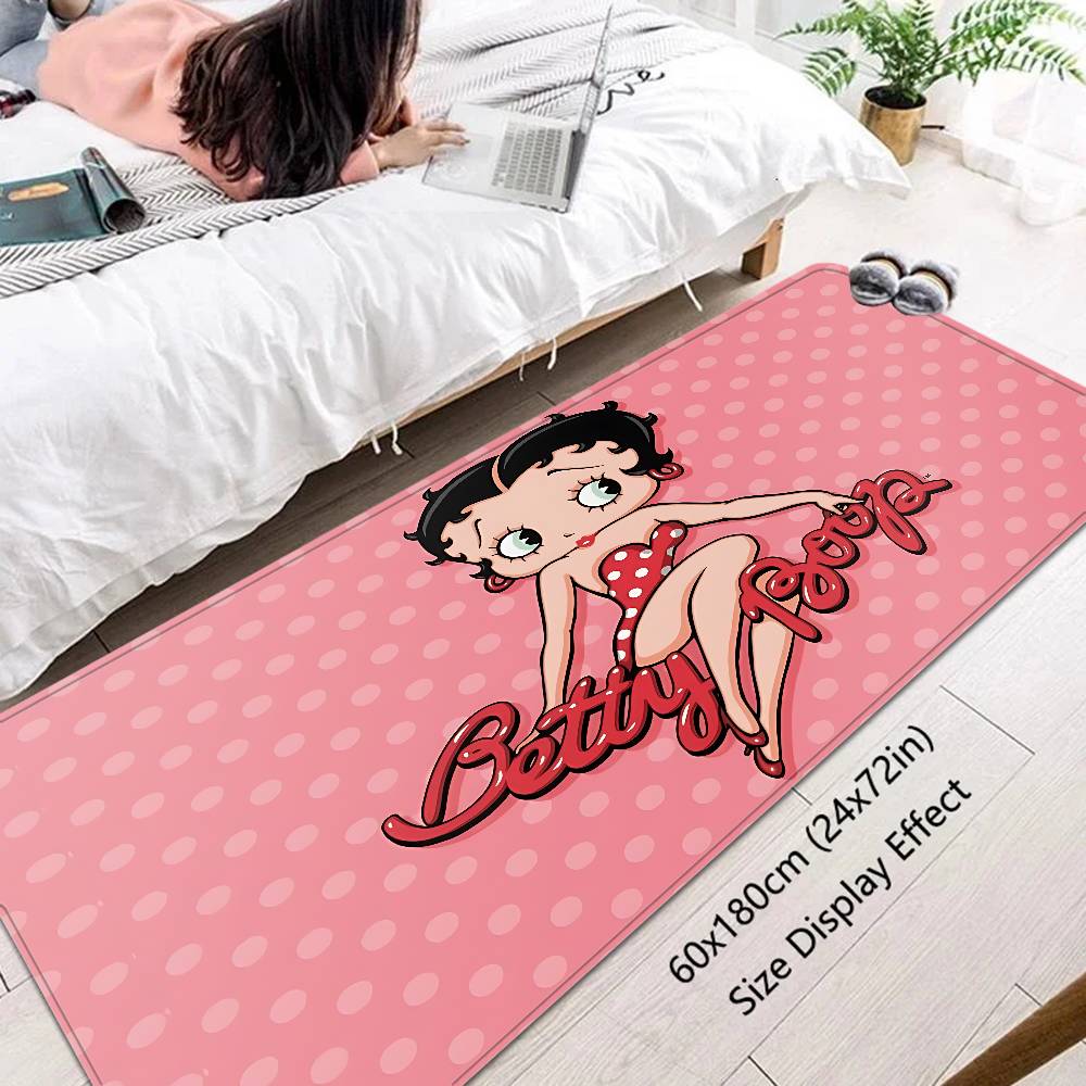 Cute B-Betty Boop Door Mat Nordic Style Bedroom Living Room Doormat Home Balcony Anti-Slip Alfombra