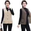 Women's Stylish Plus Velvet Warm Outerwear Vest - Winter Shawl for Middle-Aged Mothers