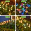 Solar Powered Waterproof Fiber Optic Butterfly Stake Lights Color Changing Fairy Lights for Outdoor Garden Patio Yard Wedding