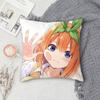 T-The Quintessential Quintuplets Double-Sided Printed Square Pillow Cover Decorative Cushion Cover For Sofa Bedroom Bedside