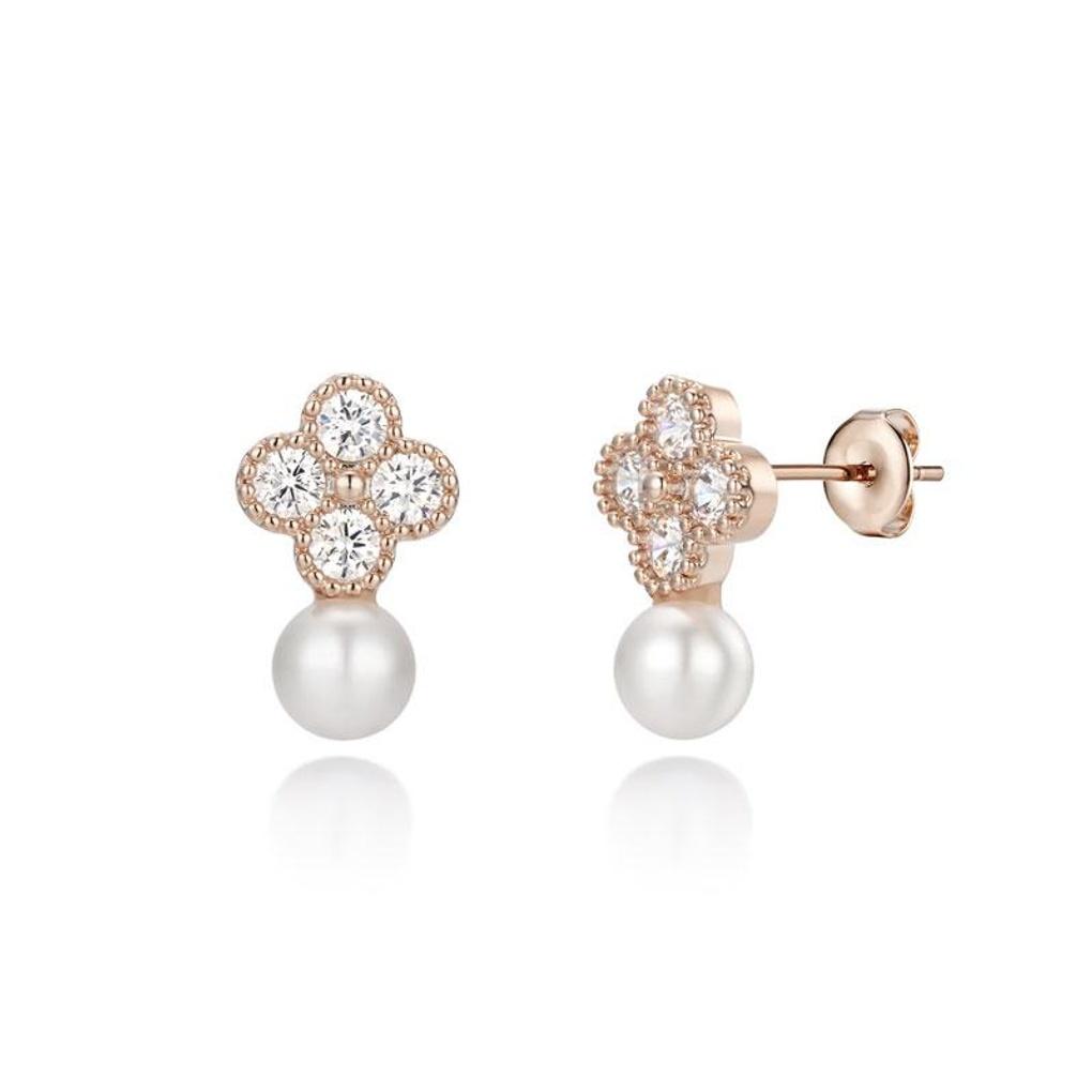 [LsSHOP] 14K Twinkle Pearl Earrings (Gold Plated)_LJ5084BRE