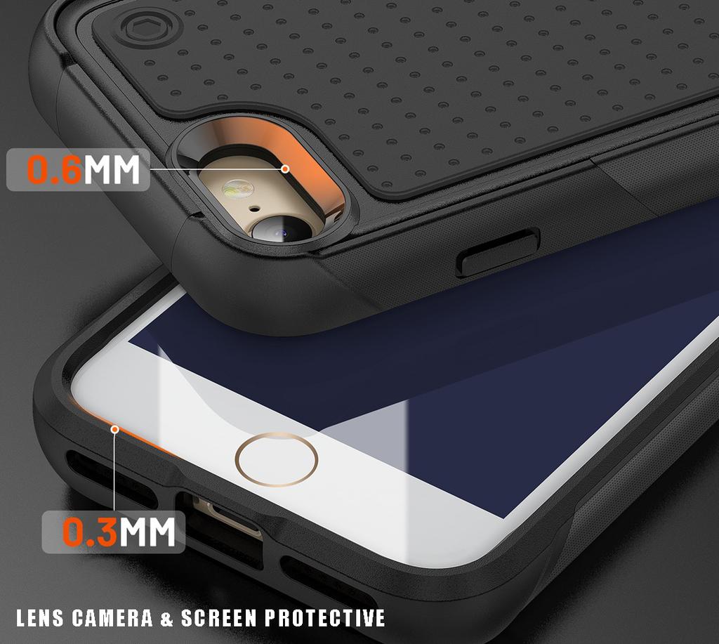 Pro iPhone SE   Pouzdro, Nárazuvzdorné Odolné Pevné Tenké Ochranné Pouzdro Pro iPhone 7/8, iPhone 7 Plus/8 Plus