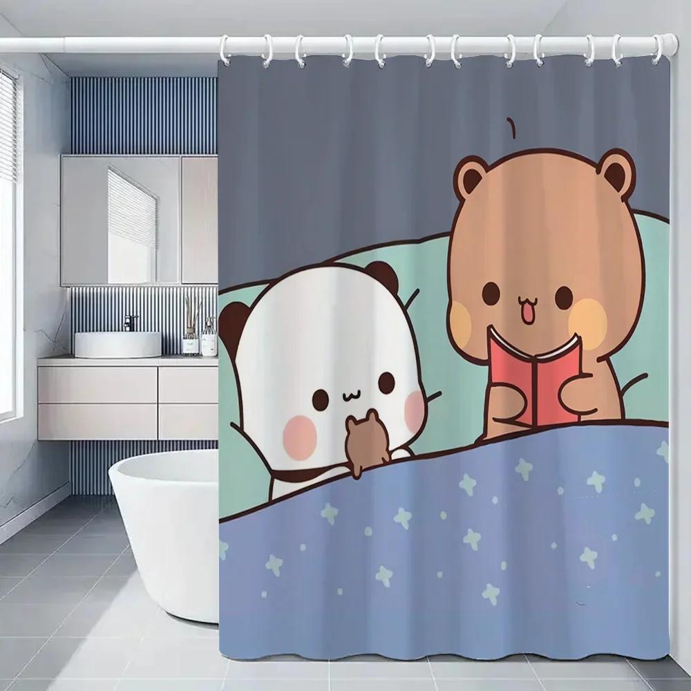 1pc BUBU DUDU Bathroom Curtains Bath Curtain Folding Partition Shower Accessories Bedrooms Luxury European Polyester Fabric