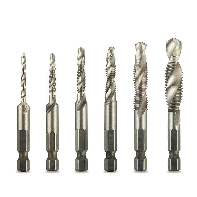 Yunbei Titanium-Plated High-Speed Steel Hex Shank Spiral Tap Drill