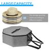 Hat Box with Handle Design Zipper Closure Extra Large Capacity Men Women Hat Storage Bag Home Travel Hat Organizer