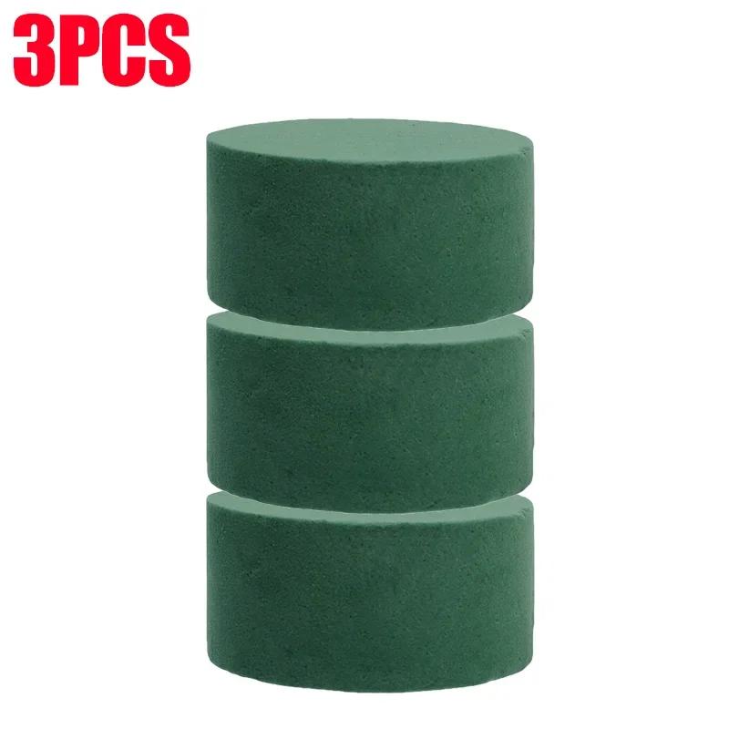 Round Floral Foam Blocks DIY Absorbent Floral Foam Brick Wet Dry Florist Sponge Bricks Garden Flower Mud Absorb Water Foam Block