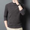 Fengxun Men's 100% Pure Wool Warm Round Neck Sweater FXT6603