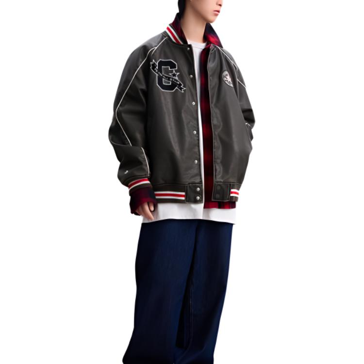 Converse All Star AW24 Baseball Jacket Men's Army Green 10028110-A01